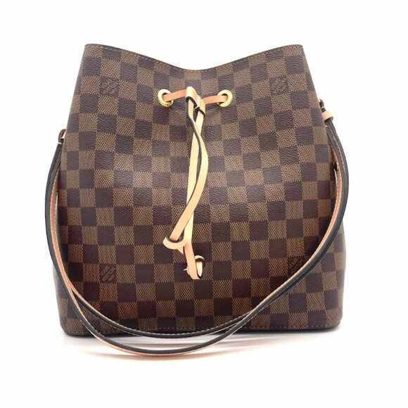 Louis Vuitton Handbags - 100% Authentic Louis Vuitton Neonoe Brown Damier Ebene Canvas Shoulder Bag